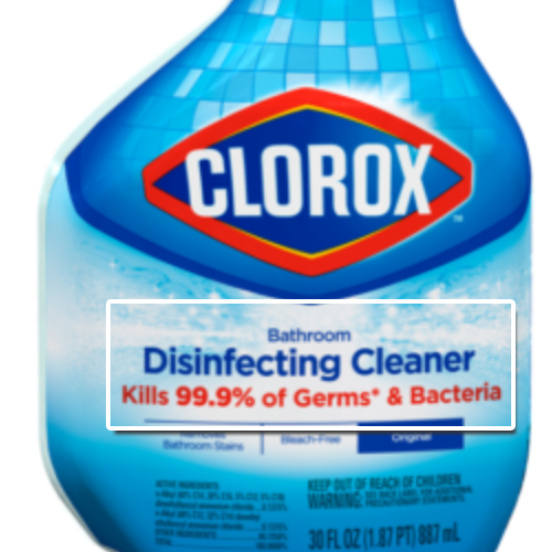 disinfecting bathroom cleaner