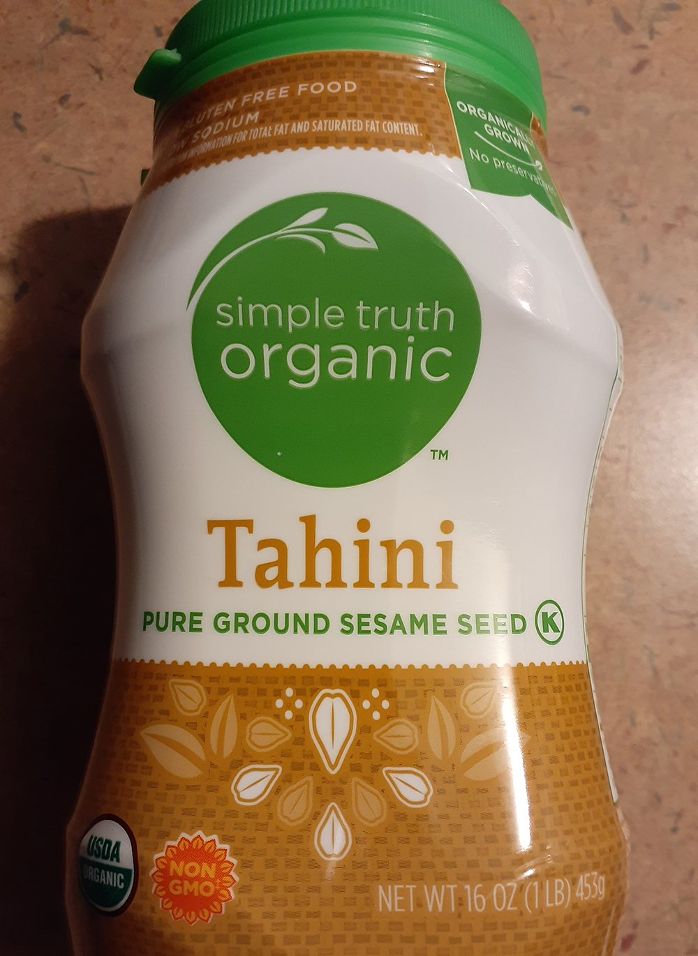 練りごまは英語でsesame paste｜Simple Truth OrganicのTahini