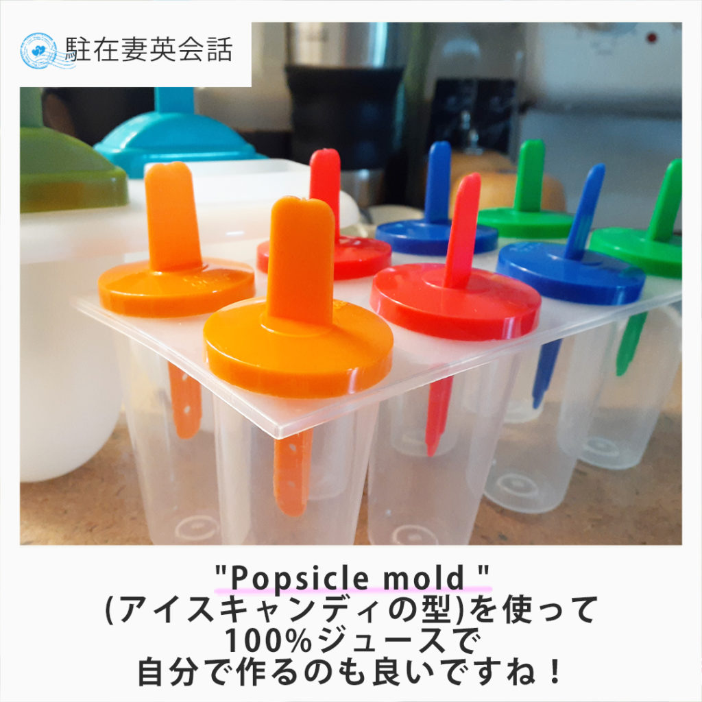 "Popsicle mold "(アイスキャンディの型)