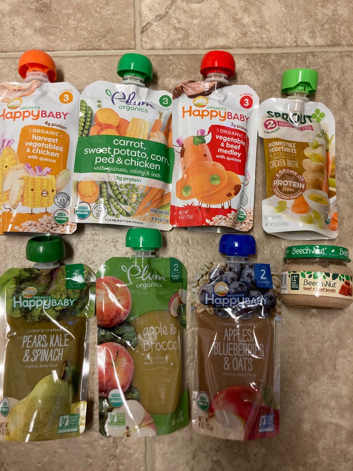 アメリカのベビーフードのパウチ|Happy Baby・Plum Organics・Sproutなどのpouch(パウチ入りのピューレ)