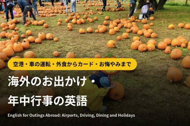 海外のお出かけ・年中行事の英語｜空港・車の運転・外食からカード・お悔やみまで場面別まとめ