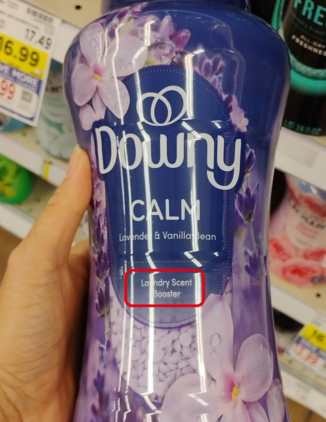 Downy CALM（ラベンダー＆バニラビーンズ）の Scent Booster