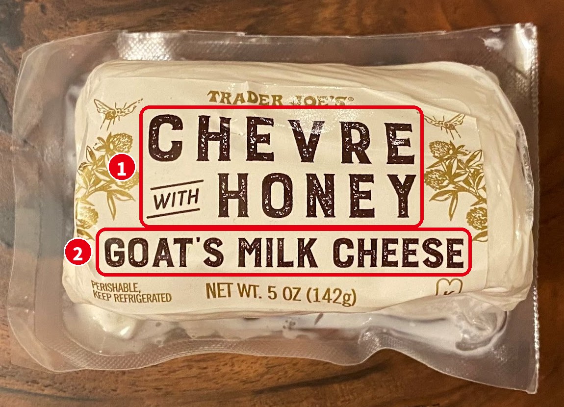 Trader Joe’s の Chevre with Honey（Goat’s Milk Cheese）