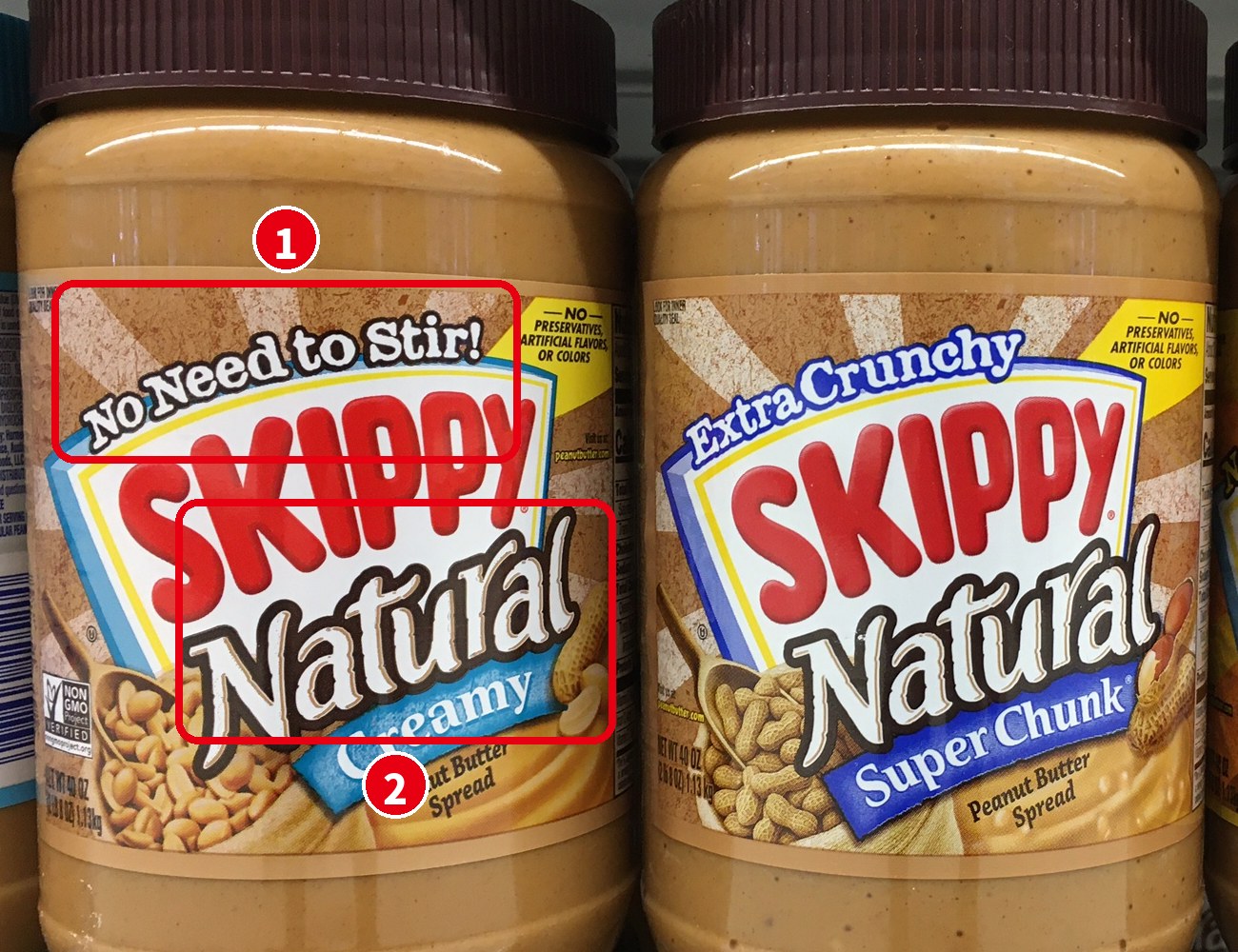 Skippy Natural のピーナッツバター