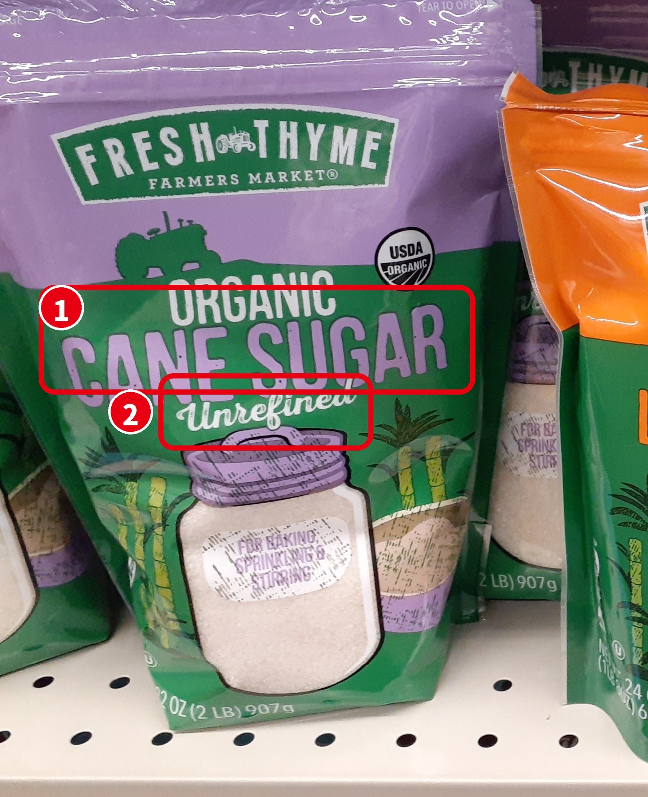 Fresh Thyme の ORGANIC CANE SUGAR Unrefined
