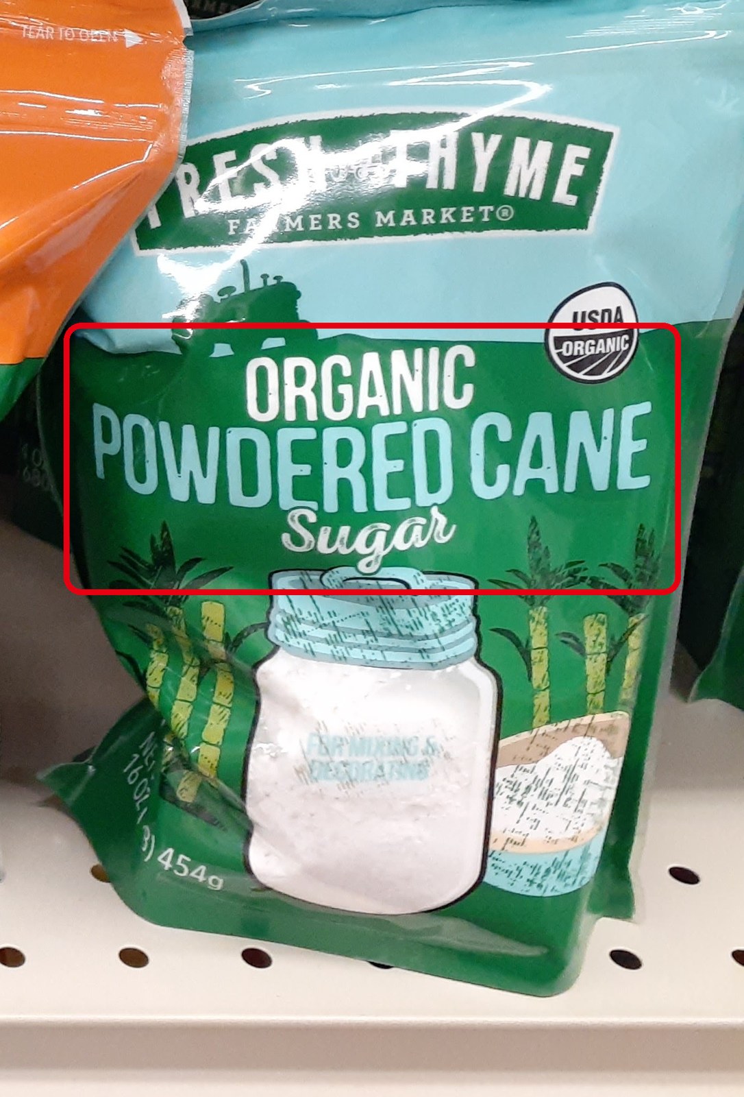 Fresh Thyme の ORGANIC POWDERED CANE Sugar